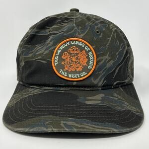 Neff Lovely Lines of Nature Hat Baseball Cap Mushrooms Camouflage Snapback Green